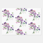 Sweet Pea Wrapping Paper Flat Sheet Set 3 Geschenkpapier Set (Vorderseite)
