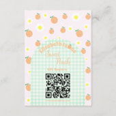 Sweet Peach 1. Geburtstag Begleitkarte (Vorderseite)