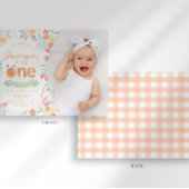 Sweet Peach 1. Geburtstag Einladung