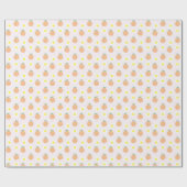 Sweet Peach 1. Geburtstag Geschenkpapier (Flach)