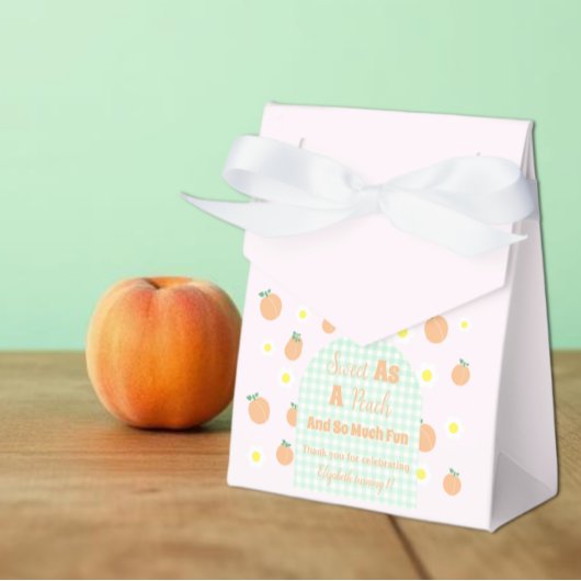 Sweet Peach 1. Geburtstag Geschenkschachtel