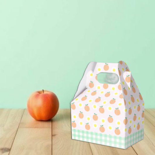 Sweet Peach 1. Geburtstag Geschenkschachtel
