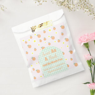 Sweet Peach 1. Geburtstag Geschenktütchen
