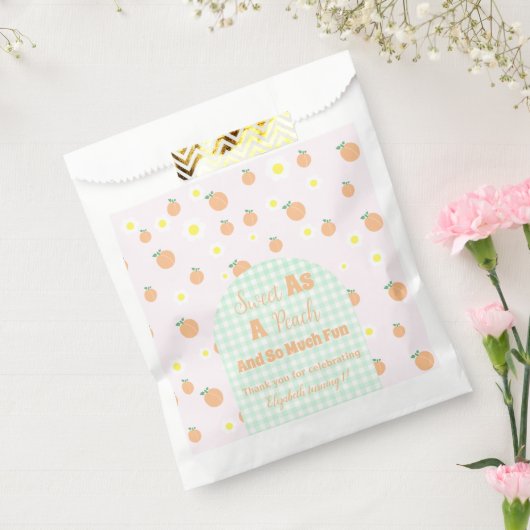 Sweet Peach 1. Geburtstag Geschenktütchen (Versiegelt)