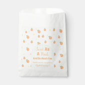 Sweet Peach 1. Geburtstag Geschenktütchen (Vorderseite)