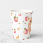 Sweet Peach 1. Geburtstag Pappbecher (Rechts)