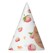 Sweet Peach 1. Geburtstag Partyhütchen (Links)