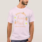 Sweet Peach 1. Geburtstag T - Shirt (Vorderseite)