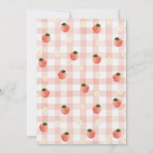 Sweet Peach 2. Geburtstag Einladung (Rückseite)