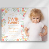Sweet Peach 2. Geburtstag Einladung