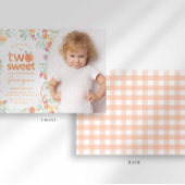 Sweet Peach 2. Geburtstag Einladung
