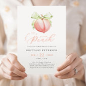 Sweet Peach Baby Dusche Einladung