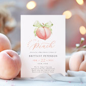 Sweet Peach Baby Dusche Einladung