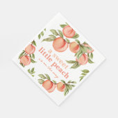 Sweet Peach Baby Dusche Napkins Serviette (Ecke)
