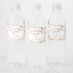 Sweet Peach Baby Dusche oder Geburtstagsflasche Wr Wasserflaschenetikett