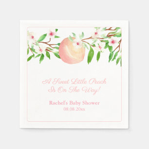 Sweet Peach Baby Dusche Party Serviette
