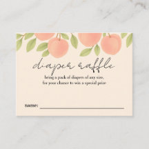 Sweet Peach Baby Dusche Windeln Raffel