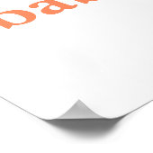 Sweet Peach Baby Shower Plakat Begrüßungszeichen (Ecke)