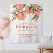 Sweet Peach Baby Shower Tapestry Wandteppich