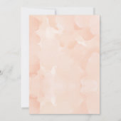 Sweet Peach Birthday Einladung (Rückseite)