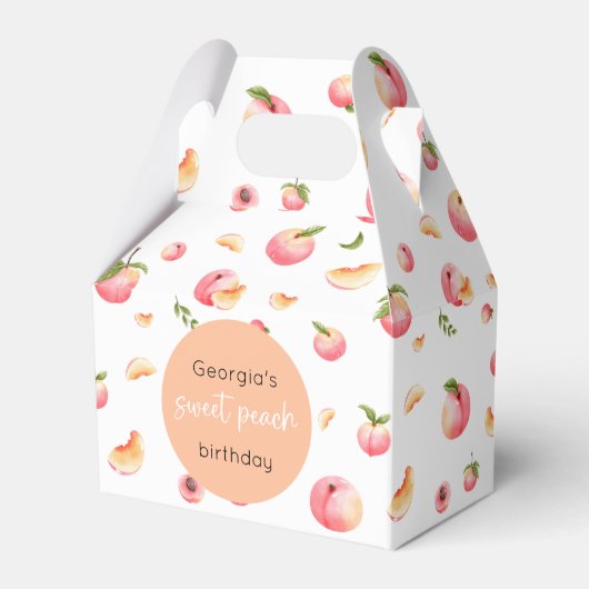 Sweet Peach Birthday Geschenkschachtel (Vorderseite)