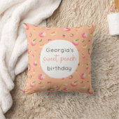 Sweet Peach Birthday Kissen (Decke)