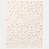 Sweet Peach Blossom Sprig Muster Fleece Blanket (Vorderseite)