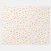 Sweet Peach Blossom Sprig Muster Fleece Blanket (Vorderseite (Horizontal))