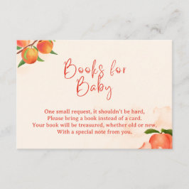 Sweet Peach Books for Baby Card – Fruit-Themed Begleitkarte