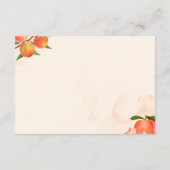 Sweet Peach Books for Baby Card – Fruit-Themed Begleitkarte (Rückseite)