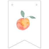 Sweet Peach First Birthday Foto Banner (Erste Fahne)