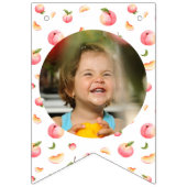 Sweet Peach Geburtstag 12 Monate Foto Meilenstein Wimpelkette (Zweite Fahne)