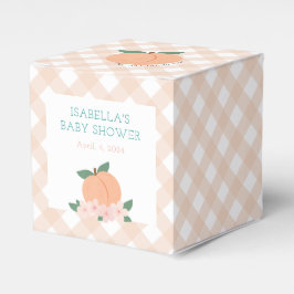 Sweet Peach & Gingham Geschenkschachtel