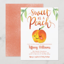 Sweet Peach Girl Babydusche