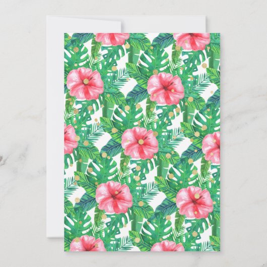 Sweet Peach Girls 1. Geburtstag Einladung (Rückseite)