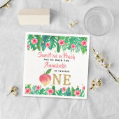 Sweet Peach Girls 1. Geburtstag Serviette