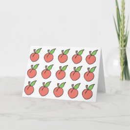 Sweet Peach Greeting Card Karte