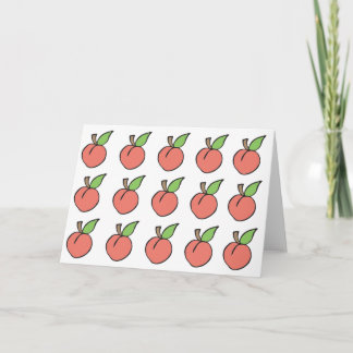 Sweet Peach Greeting Card Karte
