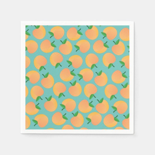 Sweet Peach Niedlich Frucht 1. Geburtstag Party Th Serviette (Vorderseite)