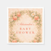 Sweet Peach Orchard Baby Shower Serviette (Vorderseite)