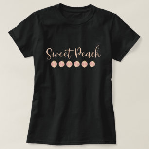 Sweet Peach Pfirsiche Niedlich Trendy Moderne Mode T-Shirt