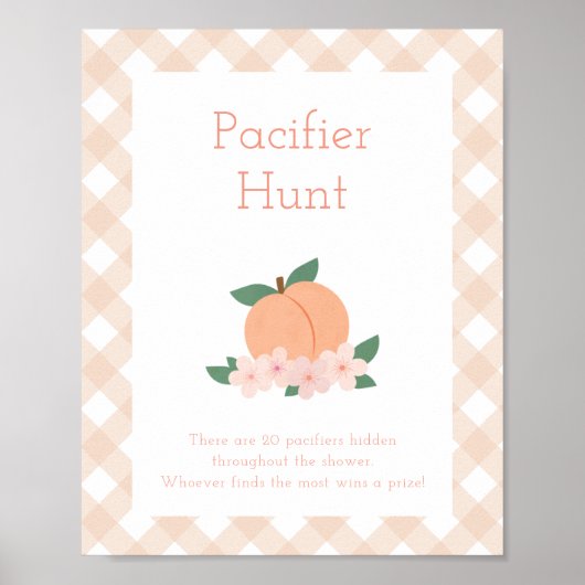 Sweet Peach | Schnuller Hunt Baby Shooting Game Poster (Vorne)