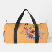 Sweet Peach Tone Floral Duffle Bag (Rückseite)