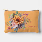 Sweet Peach Tone Floral Kosmetische Tasche (Vorderseite)