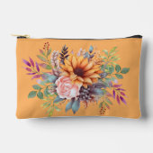 Sweet Peach Tone Floral Kosmetische Tasche (Vorderseite)