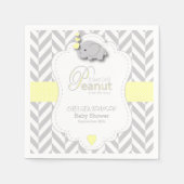 Sweet Peanut Elephant Baby Dusche Serviette (Vorderseite)