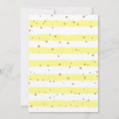 Sweet Peanut Sunflower Gender Neutral Baby Dusche Einladung (Rückseite)