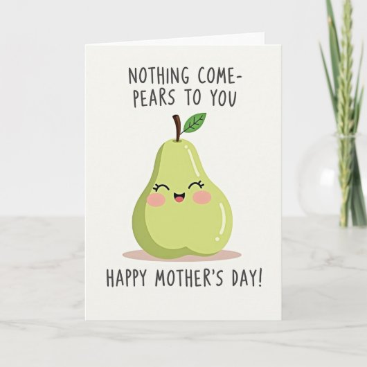 Sweet Pear Mothers Day Card Karte (Vorderseite)