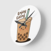 Sweet Pearl Charm Runde Wanduhr (Winkel)