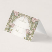 Sweet Peas Name Card Template (Vorderseite)